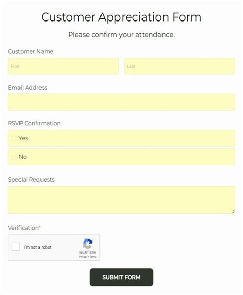 Free Customer Account Update Form Template 123formbuilder