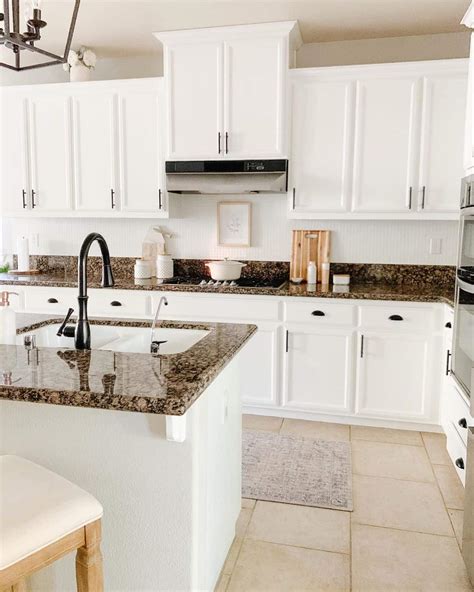 Brown and Black Backsplash for Busy Granite - Soul & Lane