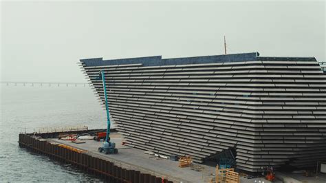 Kengo Kuma S V A Dundee New Drone Footage Reveals 80m Building Taking