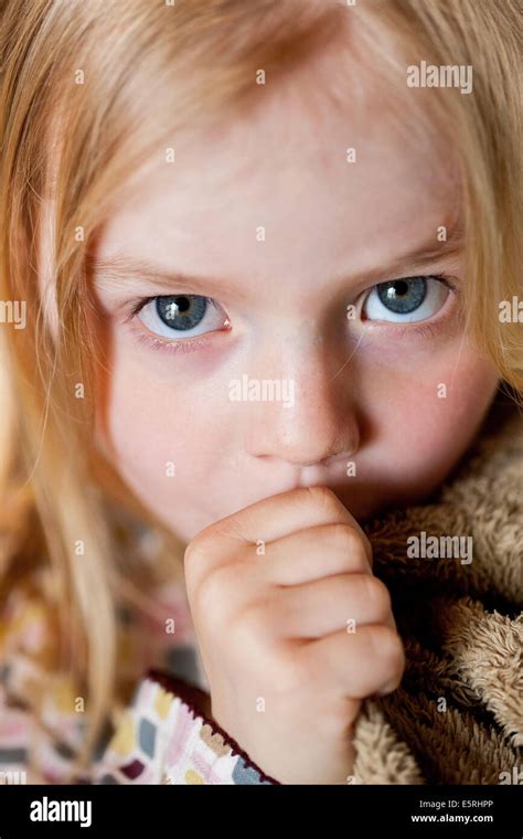 Year Old Girl Sucking Thumb Stock Photo Alamy