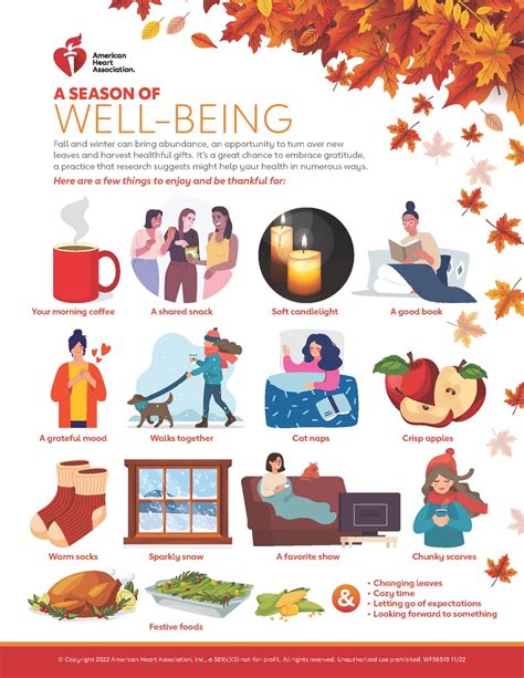 A Season Of Well Being Infographic American Heart Association