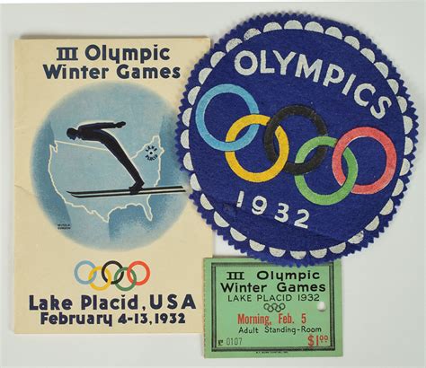 Lake Placid 1932 Winter Olympics Group Lot | RR Auction