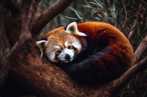 Download Ai Generated Red Panda Curled Up Royalty-Free Stock Illustration Image - Pixabay