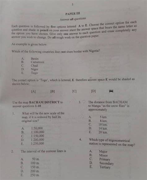 Verified Year Neco Geography Questions June July Answers