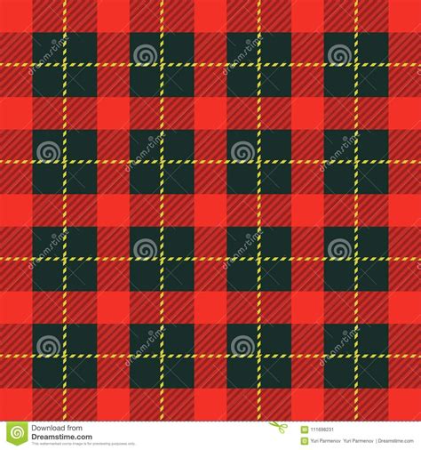 Plaid Tartan Seamless Pattern Background Traditional Scottish Ornament