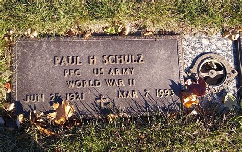 Paul Henry Schulz Find A Grave Memorial