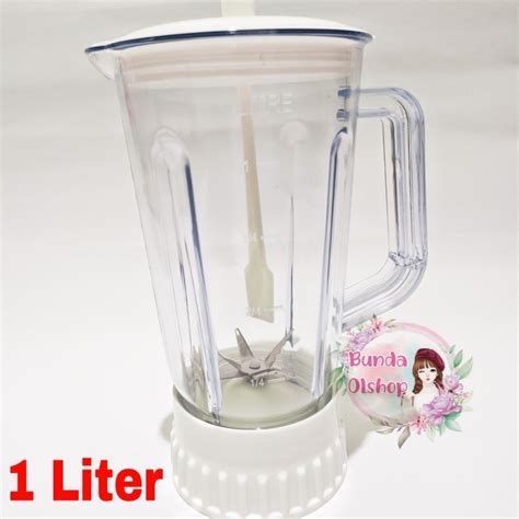 Jual Produk Terbaik Gelas Blender Juice Mika National Miyako Satu Set