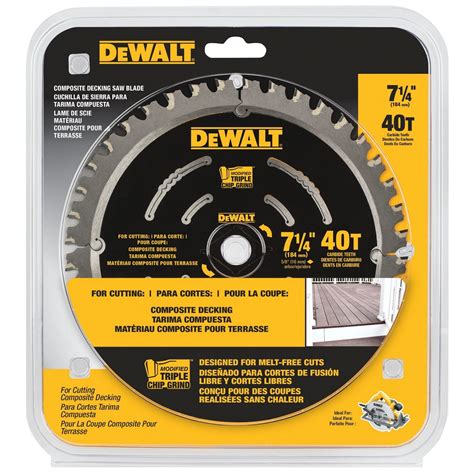 Dewalt Dt90255 Qz Extreme® Composite Decking Circular Saw Blade 184mm X