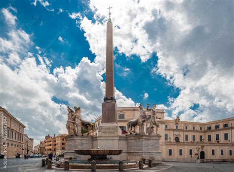 The Piazza Del Quirinale On The Quirinal Hill Is One Of The Most