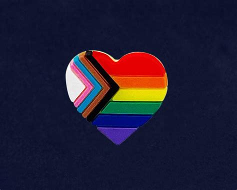 Prideoutlet Lapel Pins Progress Pride Daniel Quasar Heart