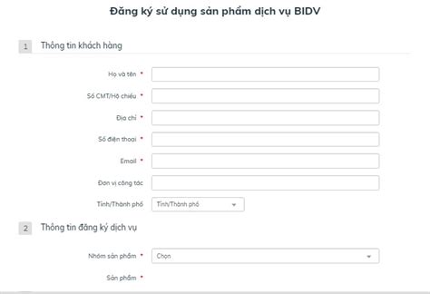 Hướng dẫn đăng ký thẻ ATM BIDV online miễn phí nhận ngay tại nhà vào