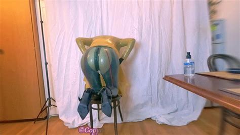 Latex Girl With XXX Huge Boobs In Public Pleasures Huge Dildo BJ In Transparent Outfit PART 2