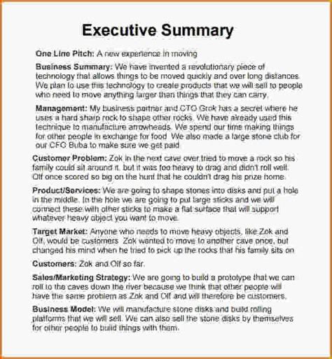 Executive Summary Report Template 1 Templates Example Templates