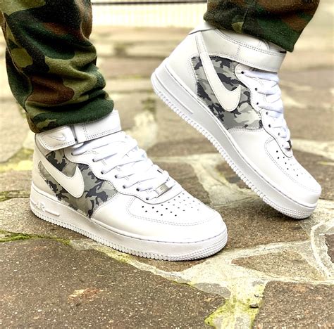 Nike Air Force One Custom Mid Camouflage LLab Scarpe Personalizzate