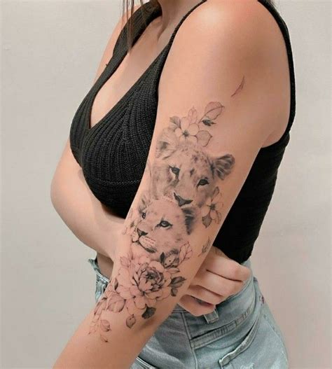 Tatto Leoa E Filhote Sleeve Tattoos Mom Tattoos Mother Tattoos