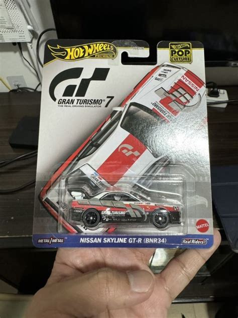 Hot wheels Premium Pop Culture Gran Turismo Nissan Skyline GT R BNR ลอยาง รถสวย แพคสวย