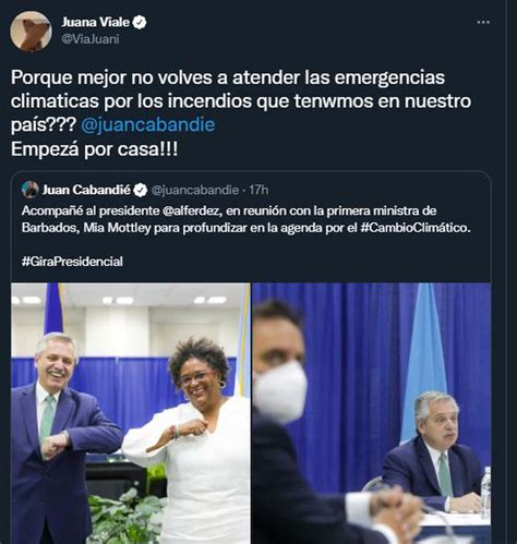 Juana Viale Cruzó A Juan Cabandié Por Los Incendios En Corrientes Y El