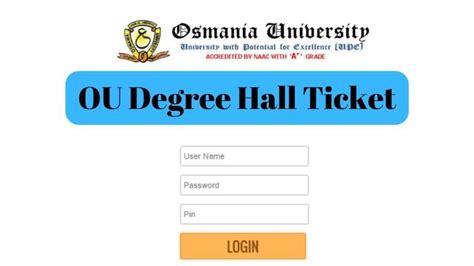 Ou Degree Hall Ticket Link Out Osmania Ac In Nd Th Th Sem