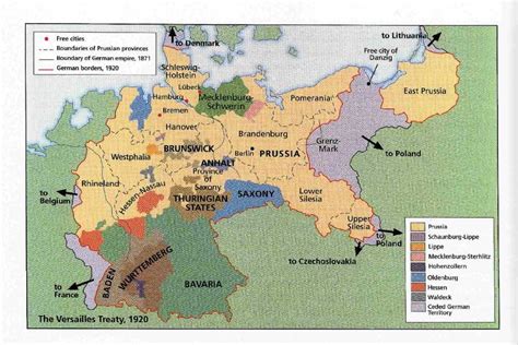 Map Of Germany After Treaty Of Versailles 1920 Historical Maps