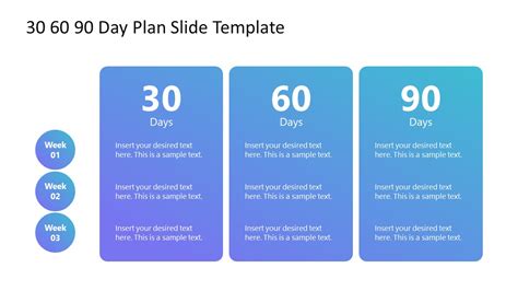 30 60 90 Plan Slide Ppt Template White Background Slidemodel