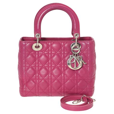 Christian Dior Lady Dior Sac Mini cannage matelassé en cuir d agneau