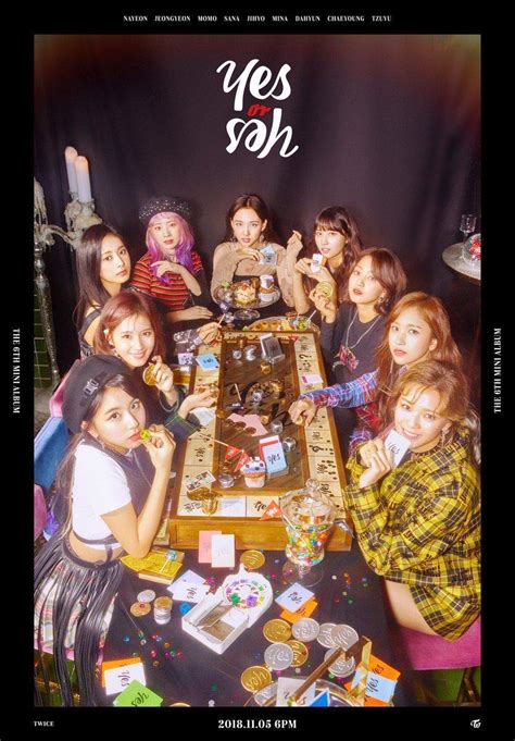 TWICE 6th Mini Album C RED CD PhotoBook 5p PhotoCard 1p Yes Or Yes Card