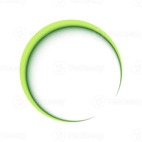 Green Circle Shadow Frame 37741148 Png