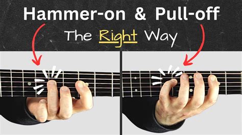 Guitar Hammer On Pull Off Guitar Technique Tutorial