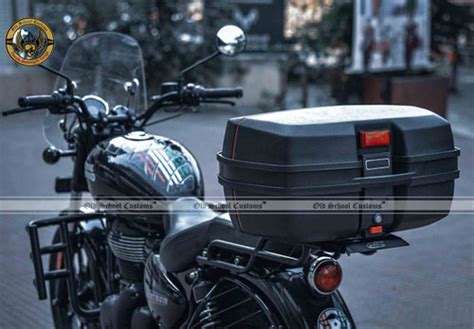 Motorcycle Top Box | Square Design 45L | Plastic | Old School Customs