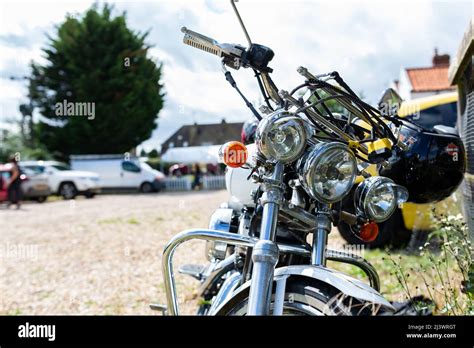 Woodbridge Suffolk Uk August A Classic Harley Davidson Xl