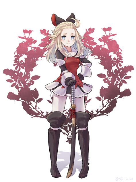 Safebooru 1girl Abi Mmo Blonde Hair Blue Eyes Bow Bravely Default