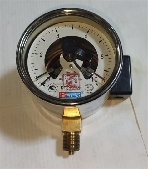 Манометр электроконтактный ДМ-02 МЕТЕР 10 кгс/см2 штуцер М20х1,5 ...