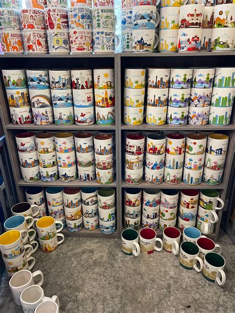 Starbucks You Are Here 14 Oz Mugs Assorted Rare Collection Etsy