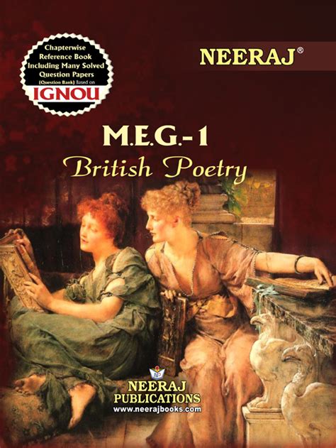 Neeraj IGNOU Books E Books PDF MEG 1 BRITISH POETRY English Medium