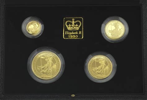 1990 185 Oz Gold Britannia 4 Coin Proof Set Lois Bullion