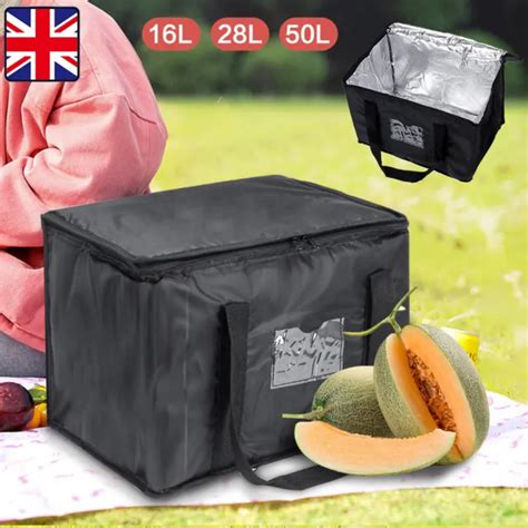 50l Large Food Delivery Insulated Bags Pizza Takeaway Thermal Warm Cold Bag Ruck £8 99 Picclick Uk