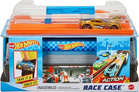 Hot Wheels Juego De Pistas De Carrera Con Ruedas Calientes Lanzador Doble Para Carreras De