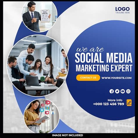 Premium PSD We Are Social Media Marketing Expert Social Media Post