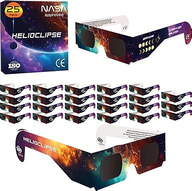 Amazon Helioclipse Pack Solar Eclipse Glasses Nasa Approved