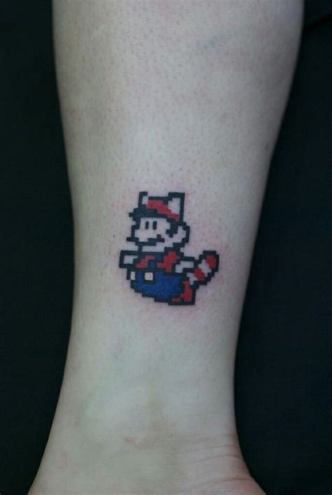 Super Mario Pixel Tattoo Tattoo Pin Up Tattoos Star Tattoos Paw