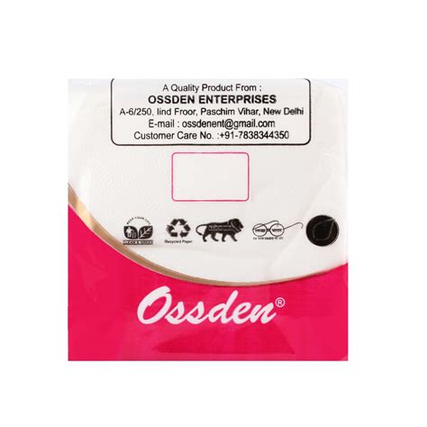 Ossden Disposable Soft Tissue Paper Napkin 80 Pulls Pack Of 8