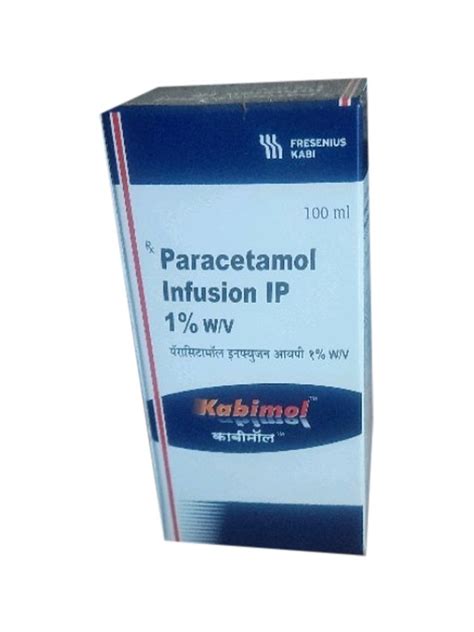 Liquid Kabimol Ip Paracetamol Infusion Packaging Type Bottle