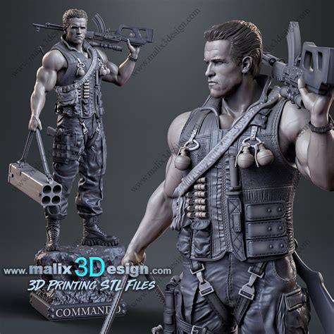 Commando / Action Figure / Movie and TV Series / Resin / Superheroes - Etsy