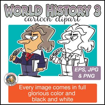 World History 3 Cartoon Clipart - History Clipart - World History