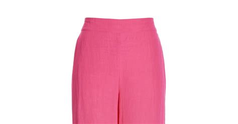 Malibu Linen Cropped Pant Shocking Pink & Boston Proper