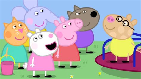 Peppa Pig And Her Friends Play At The Playground Peppa Pig Official