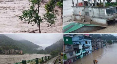 Cloudburst Triggers Flash Floods In Sikkim 23 Army Personnel Missing