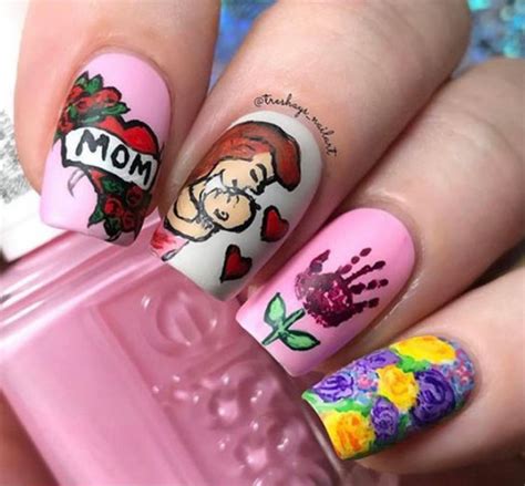 55 Cute Mother S Day Nails Designs That Make Your Mom Happy In 2022