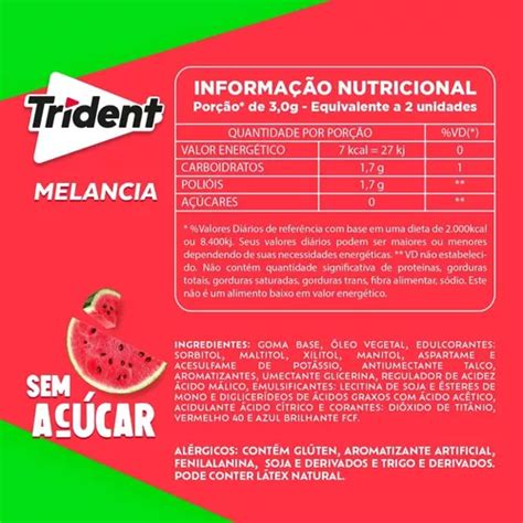 Chicle Trident Melancia Com 21 Unidades R 57 Em Jundiaí São Paulo