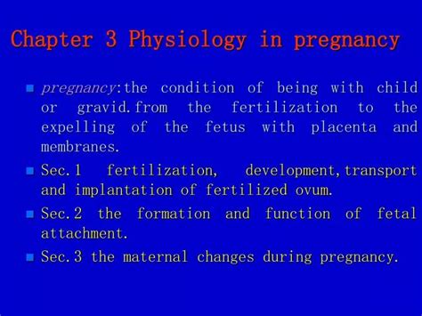 Ppt Chapter 3 Physiology In Pregnancy Powerpoint Presentation Free